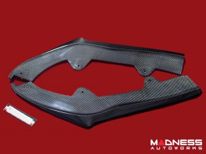 Alfa Romeo Giulia Front Spoiler - Carbon Fiber - Italia Style - Stile Italia - Base Model - V2 - Two Piece Design